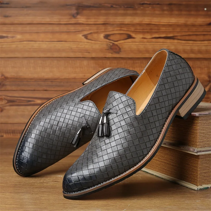 Prestige Weave Leather Moccasins - Image 12